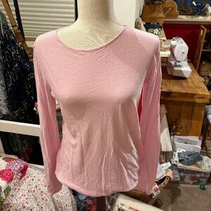 Free People We the Free Pink Long Sleeve T M